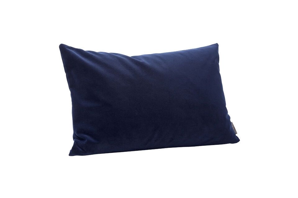 Coussin en tissu bleu foncé Willow Hübsch