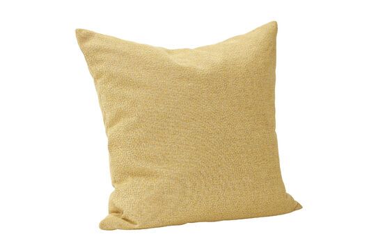 Coussin en tissu jaune Poppy Détouré