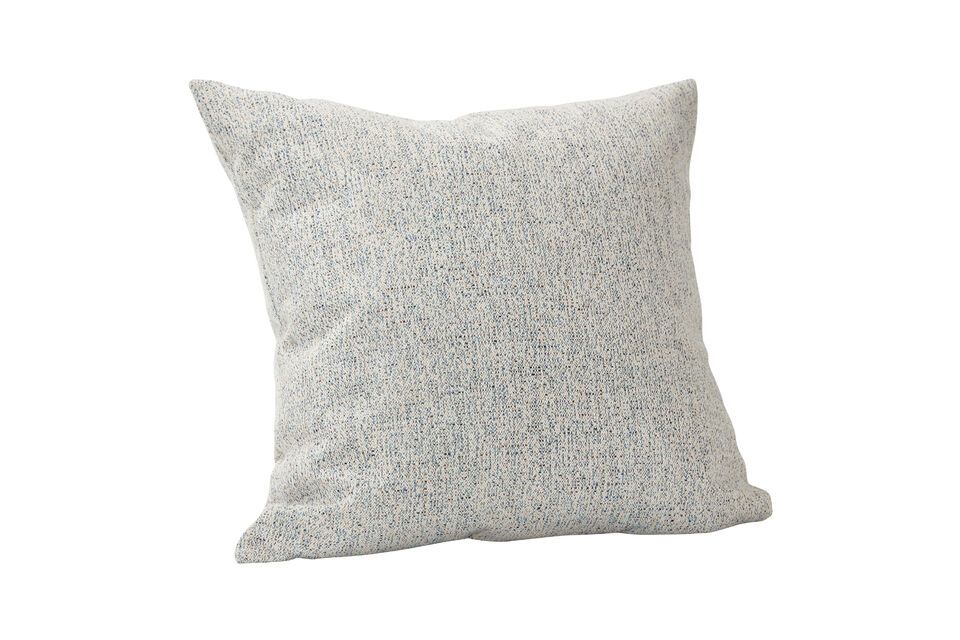 Coussin en toile bleu et sable Speckle Hübsch