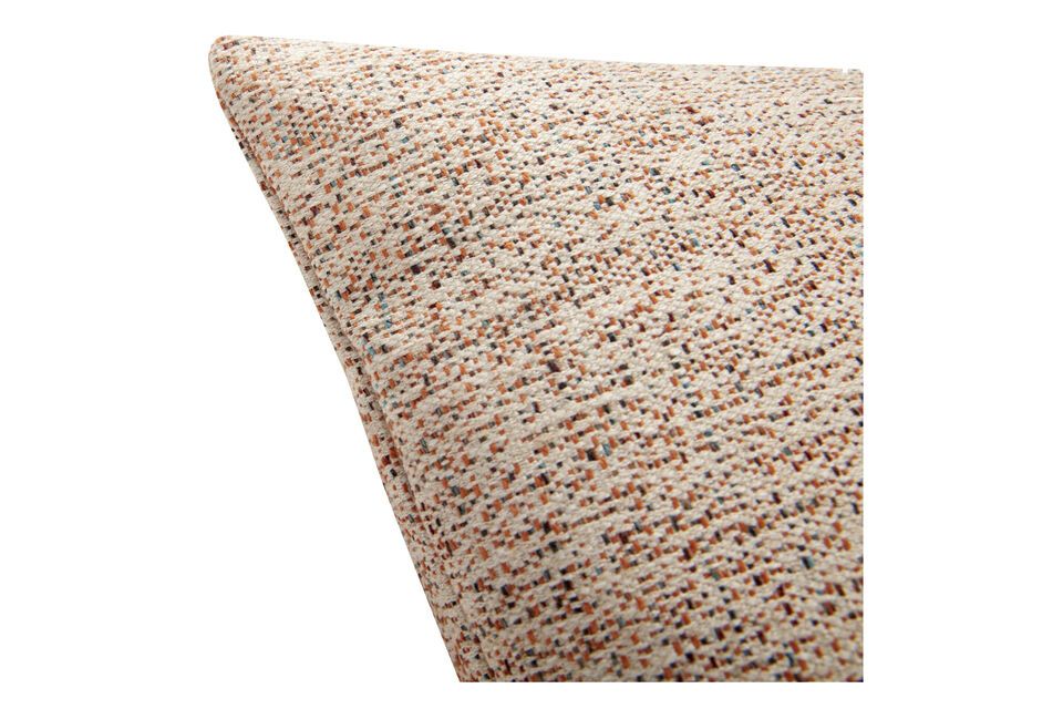 Coussin en toile orange et sable Speckle - 6