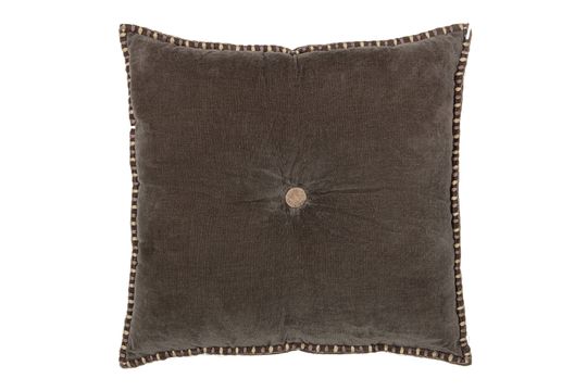 Coussin en velour mocca Levy