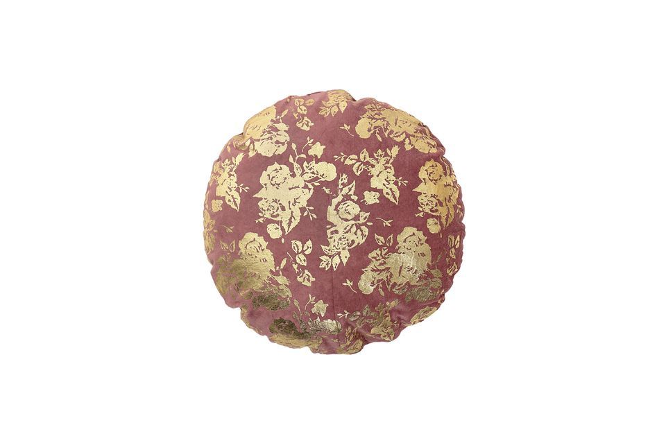 Coussin Ferfay en coton rose Bloomingville