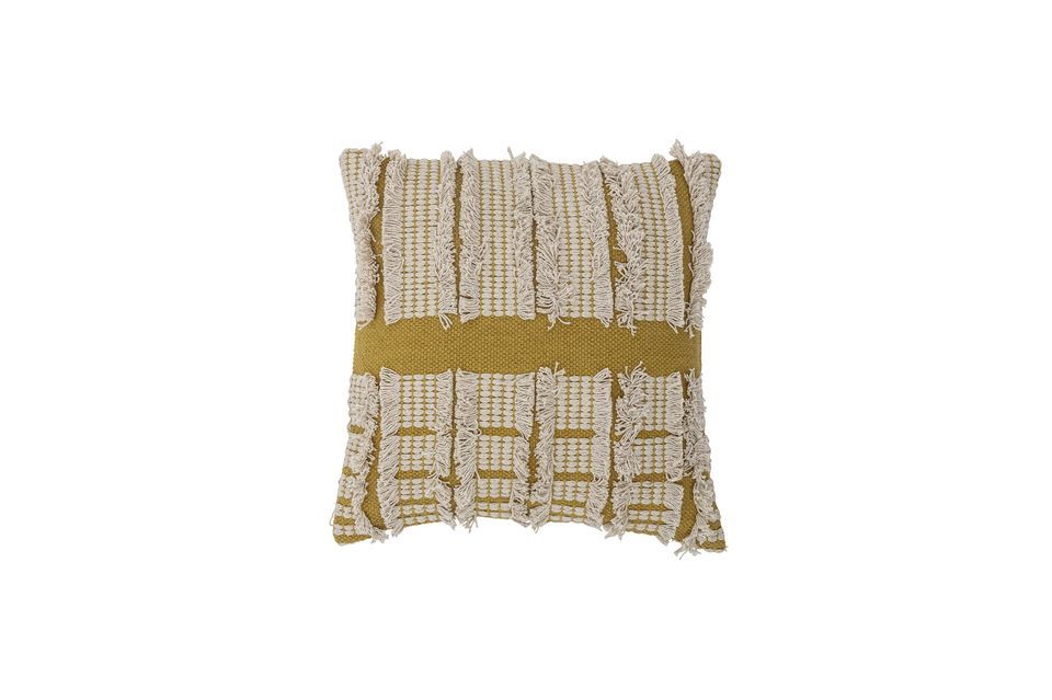 Coussin jaune en coton Cea Bloomingville