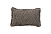 Miniature Coussin marron en coton Baloo 1