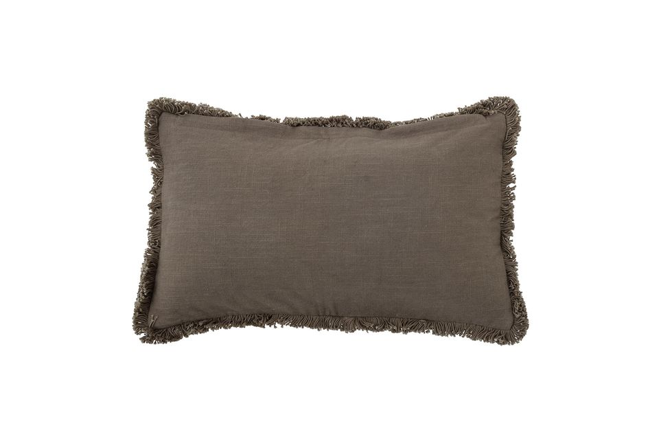 Coussin marron en coton Baloo - 4