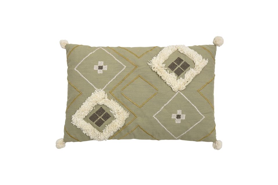 Coussin Mazzola en coton multicolore Bloomingville