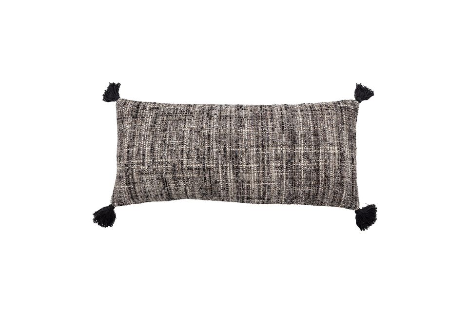 Coussin noir en coton Jerik Bloomingville