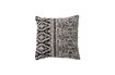 Miniature Coussin noir en coton Kuno 1