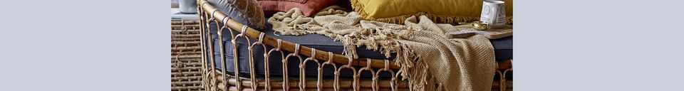 Mise en avant matière Coussin orange Piazzali
