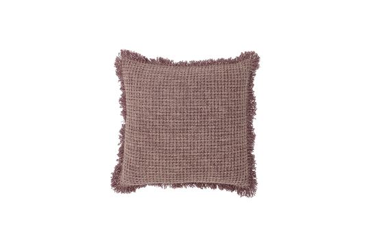 Coussin rose en coton Delva