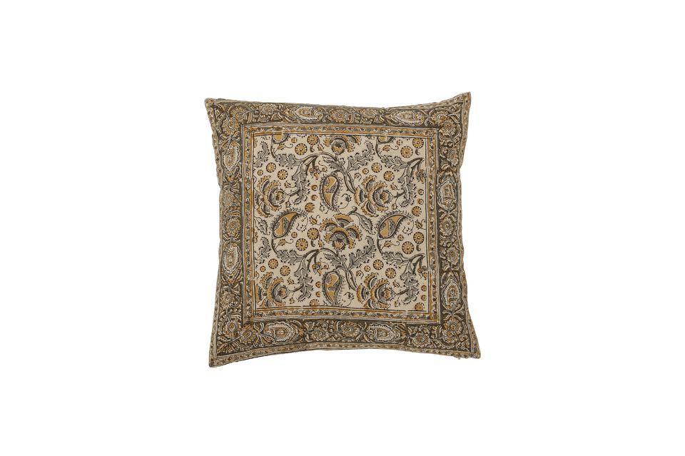 Coussin vert en coton Nill Bloomingville