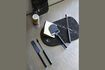 Miniature Couteau à fromage en acier inox et céramique noir Pebble 2