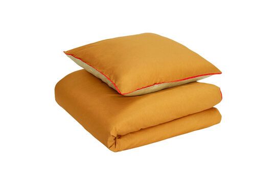 Couvre-lit en coton orange Aki 60x200 cm Détouré