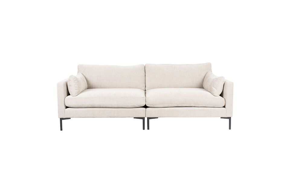 Cream fabric 3-seater sofa Summer Zuiver