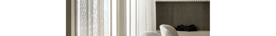 Material Details Cream fabric armchair Lofty