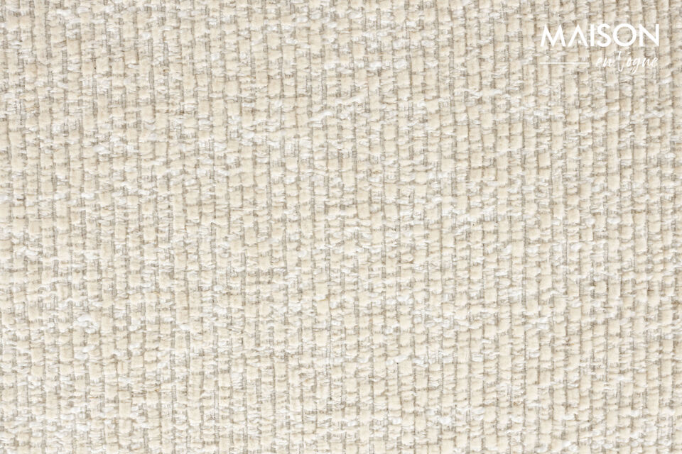 Cream fabric lounge armchair Neil - 13