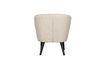 Miniature Cream sheepskin effect armchair Sara 4