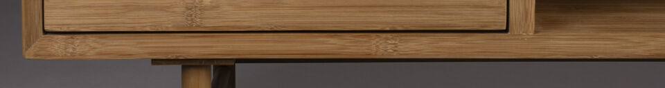 Materiali prima di tutto Credenza Caroun in legno di bambù beige