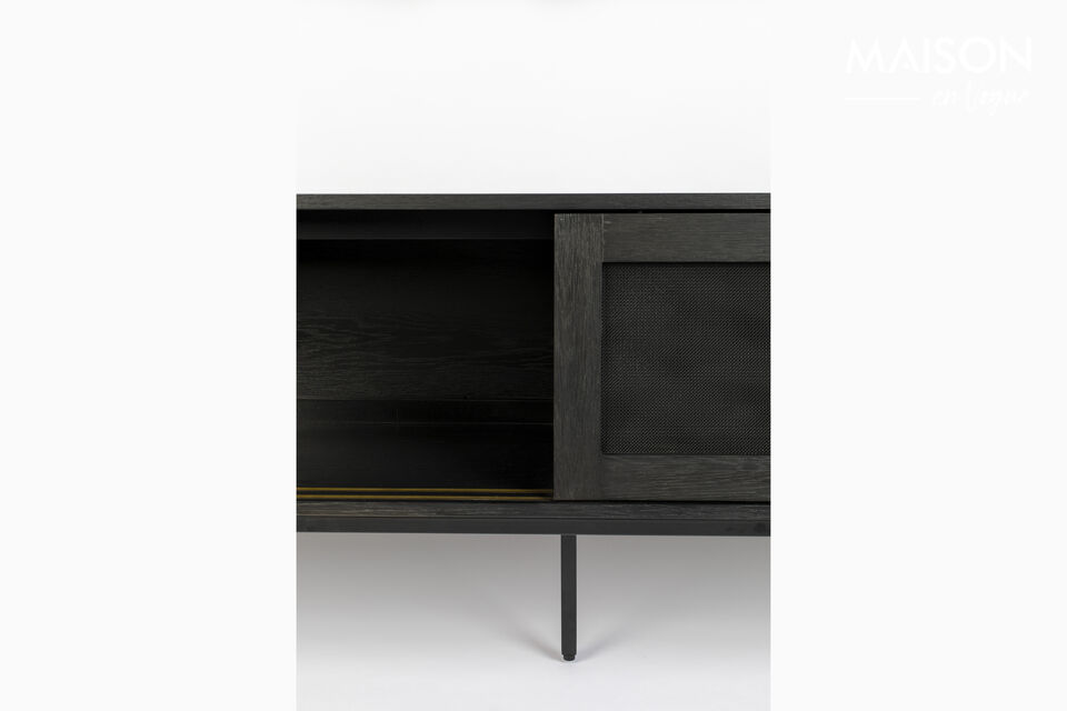 Credenza in legno nero Hardy - 18