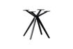 Miniature Cross table leg black metal Holland 1