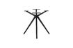 Miniature Cross table leg black metal Holland 4