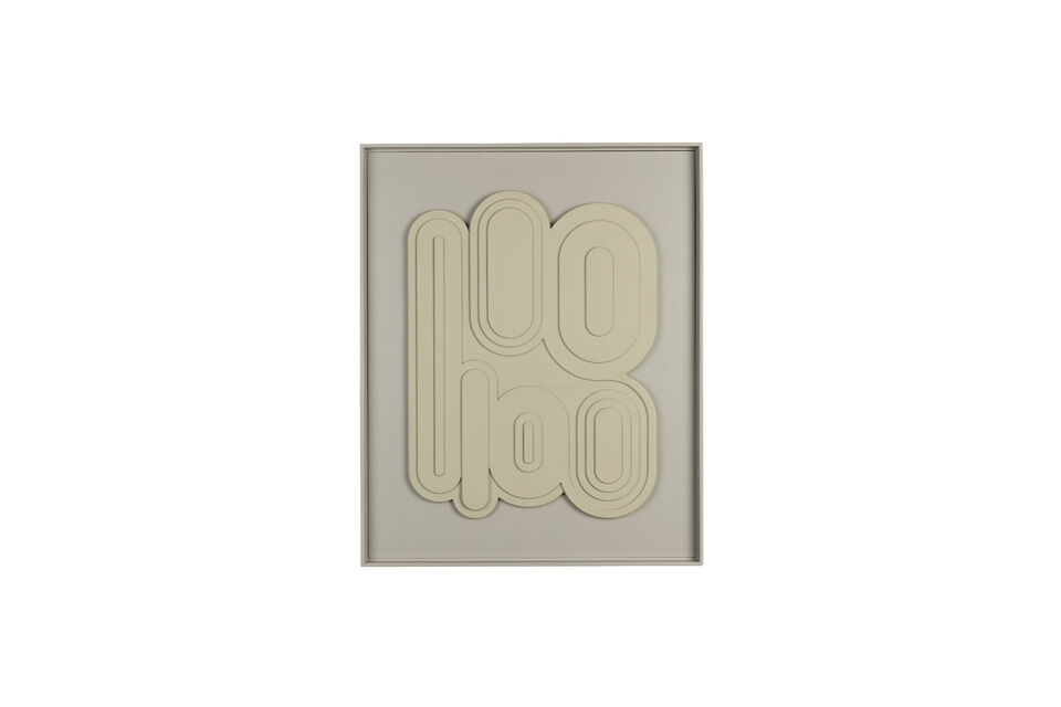 Cuadro en yeso beige August Zuiver