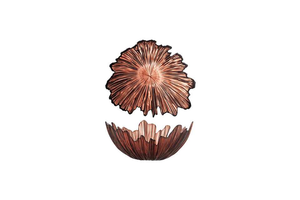 Cuenco D31xH14 cm de vidrio rojo Aila Bloomingville