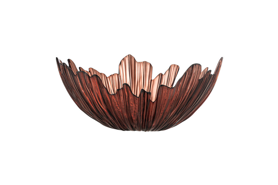 Cuenco D31xH14 cm de vidrio rojo Aila - 4