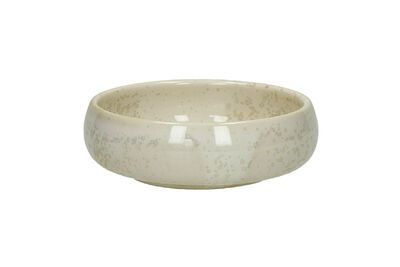 Cuenco pequeño de porcelana beige Turrón