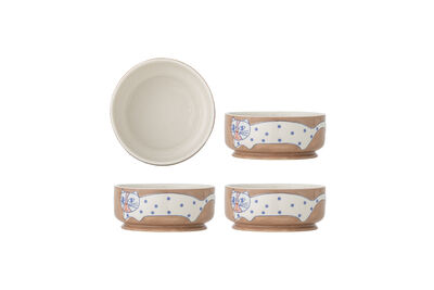 Cuenco set de 4 D14,5xH6 cm de gres multicolor Missy