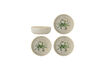 Miniatura Cuenco Set de 4 Ø 14,5 cm gres verde Hadden 1