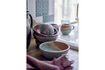 Miniature Cup set of 4 in brown stoneware Paula 2