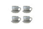 Miniature Cup with saucer in blue stoneware Brenta Clipped