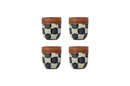 See the product profile cups set of 4 multi stoneware Check Cups set of 4 multi stoneware Check