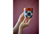 Miniature Cups set of 4 multi stoneware Check 3