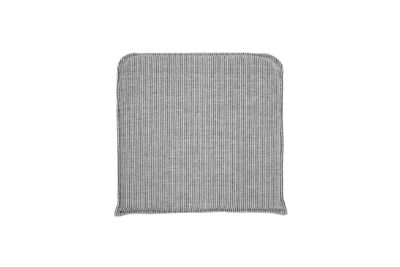 Cuscino per seduta 48x48 cm a righe nero e bianco crema HDCuun