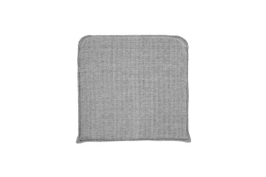 Cuscino per seduta 48x48 cm a righe nero e bianco crema HDCuun
