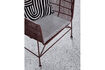 Miniatura Cuscino per seduta 48x48 cm a righe nero e bianco crema HDCuun 3