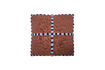 Miniature Cushion cover 50x50 cm brown cotton HDCross 1