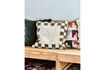 Miniature Cushion cover 50x50 cm Cotton Green and Off-white HDChess 3