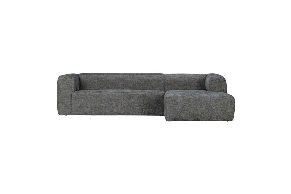 Spacious and elegant Bean five-seater right corner sofa