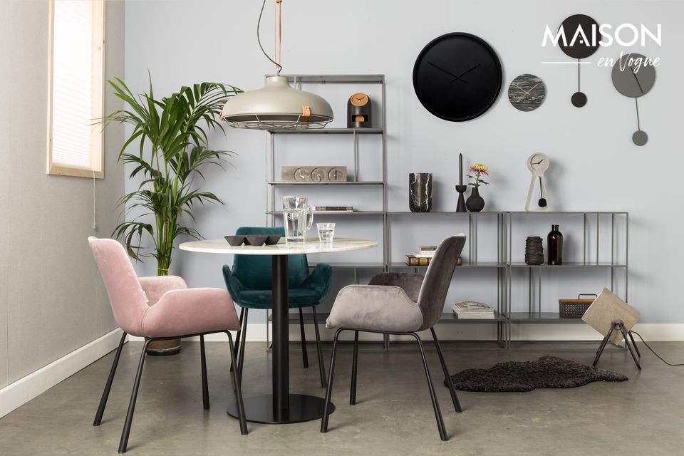 Dark grey fabric armchair Brit Zuiver
