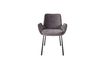 Miniature Dark grey fabric armchair Brit 12