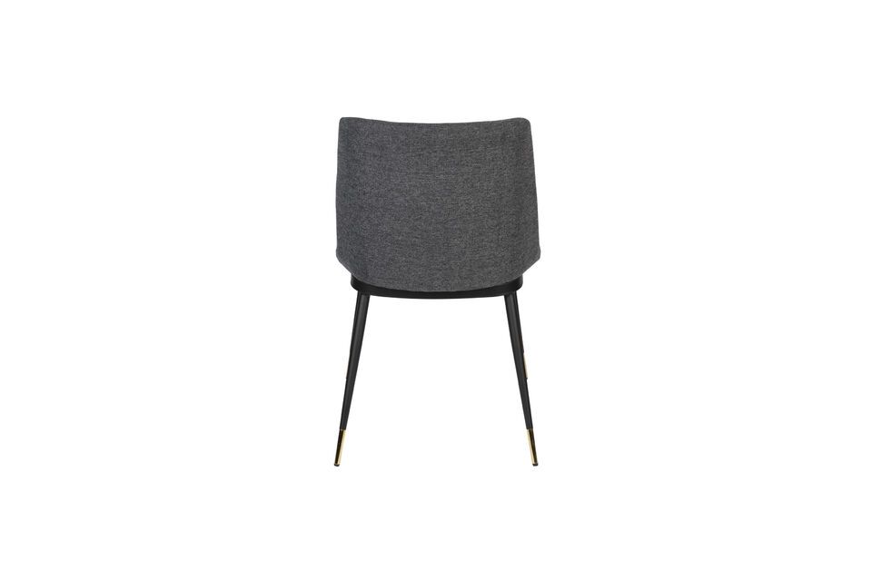 The dark gray color adds a touch of sophistication and blends easily with a variety of color