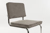 Miniature Dark grey fabric chair Ridge Kink Rib 20