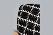 Miniature Dark wood and fabric armchair Waka 5