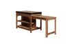 Miniature Dark wood kitchen island Black 8