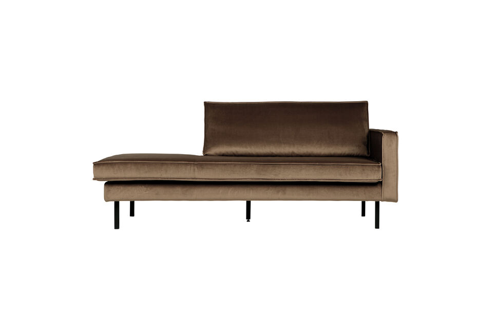 Daybed destra velluto taupe RODEO Woood