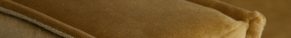 Materialbeschreibung Daybed links Samt Ockergelb Rodeo