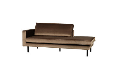 Daybed Links Samt Taupe Rodeo